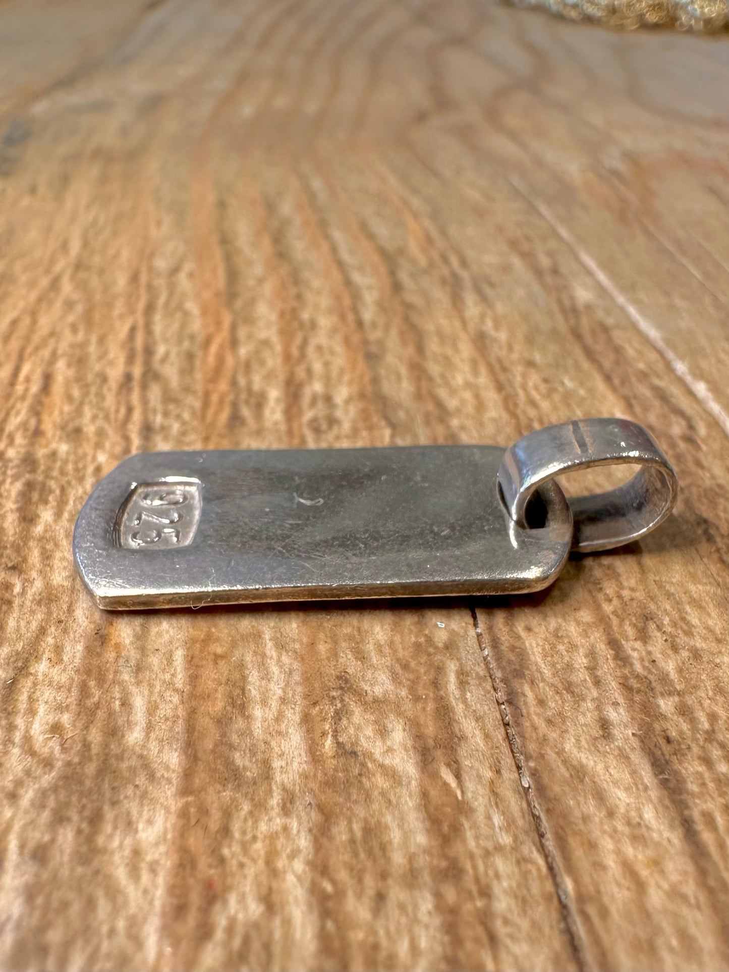 Vintage Hundemarke 925 Sterling Silber Anhänger