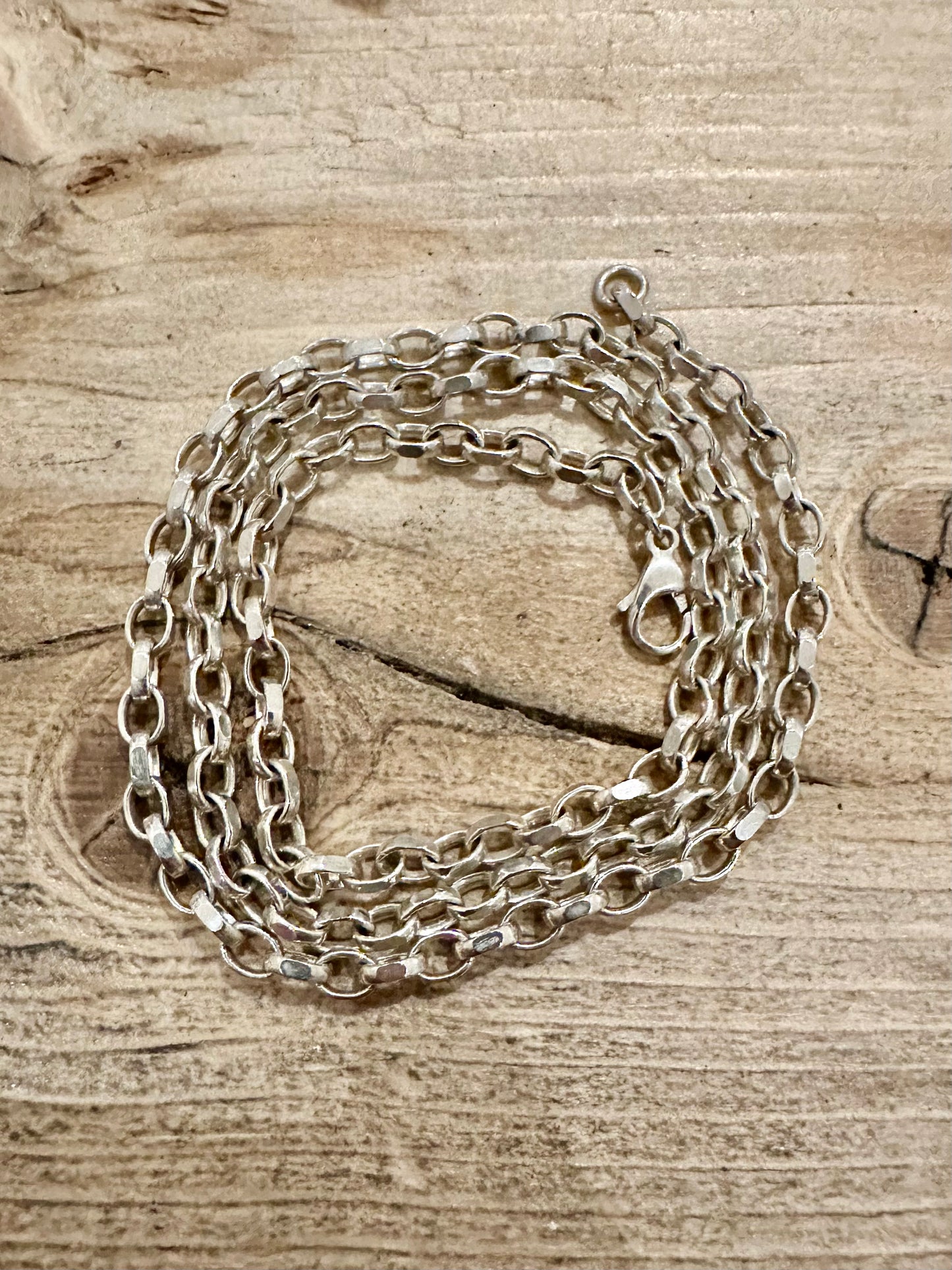 Vintage Cable Chain 925 Silver 19.5 inch Necklace