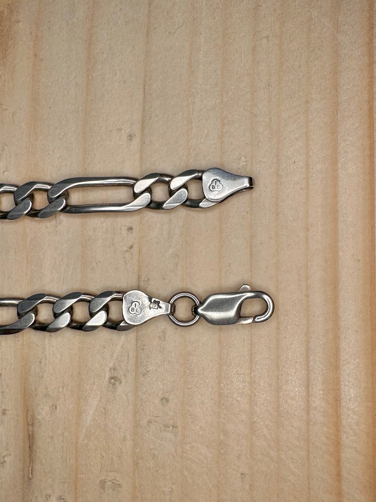 Chunky Figaro Link Chain 925 Sterling Silver 20 inch Necklace