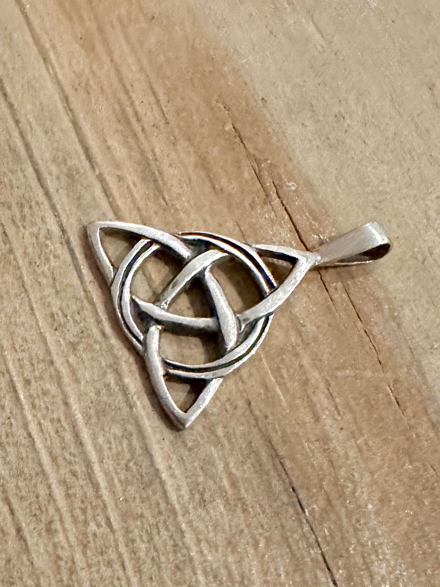 Vintage Celtic Triquetra 925 Silver Pendant