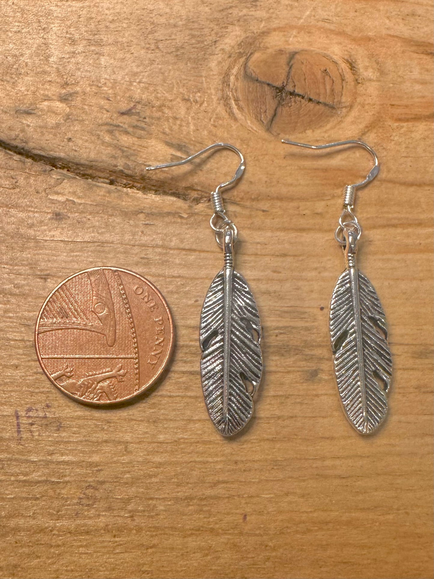 Vintage Leaf Dangle 925 Silver Earrings