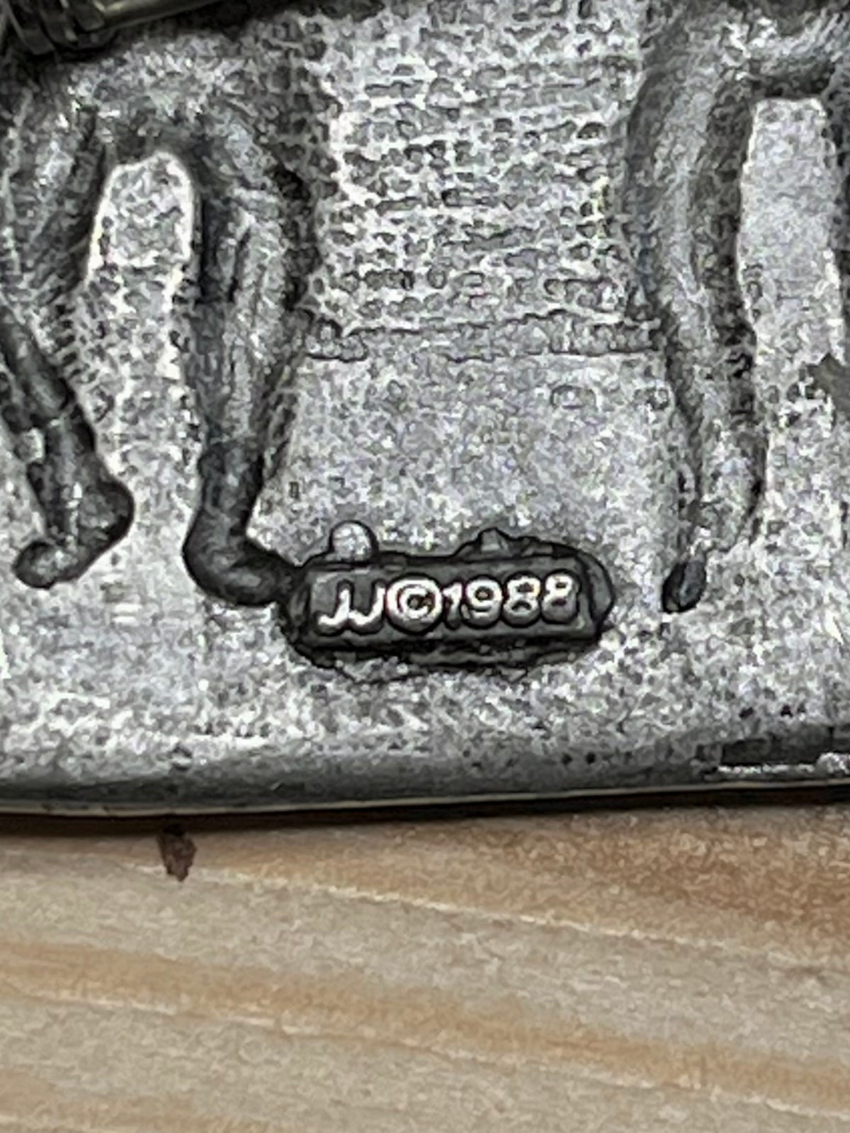 Jonette Jewelry 1980’s Dancing People Costume Silver Brooch