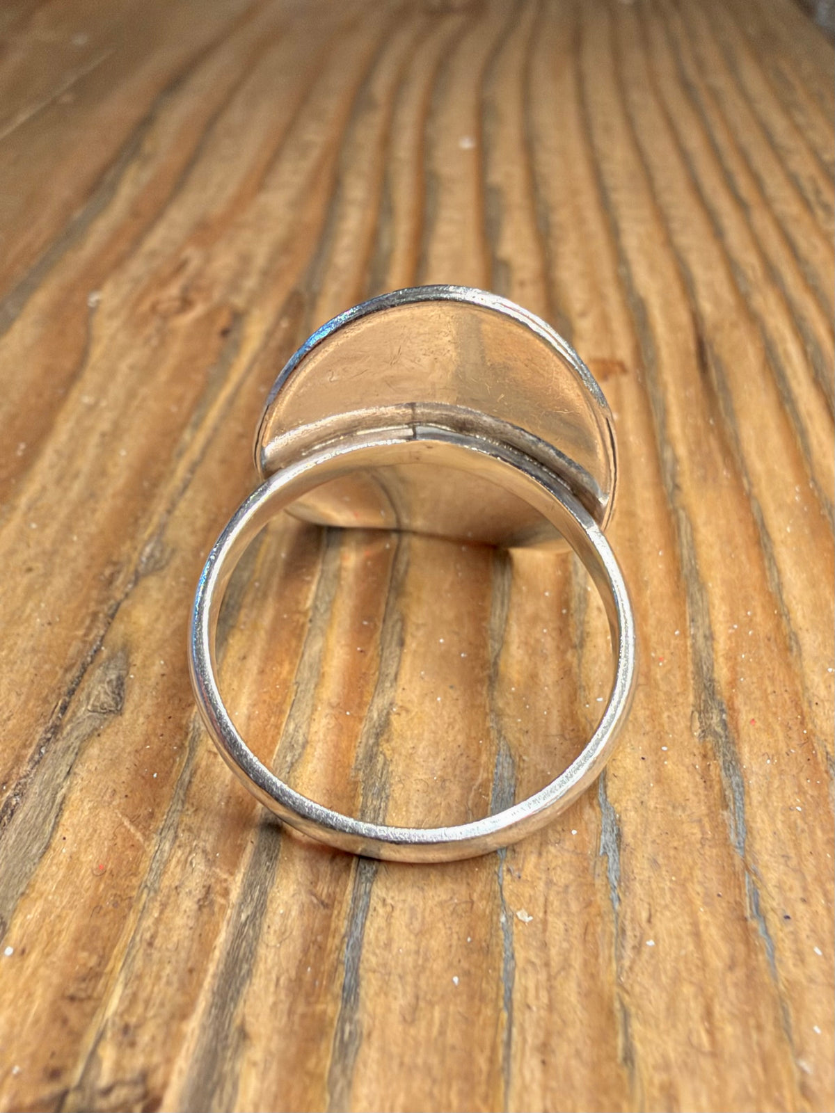 Ornate Oval Abalone 925 Sterling Silver Size P Ring