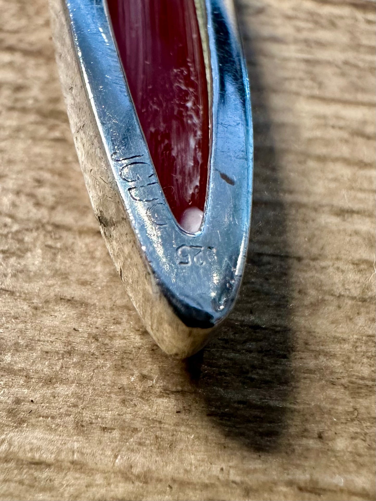 Modern Carnelian 925 Silver Pendant
