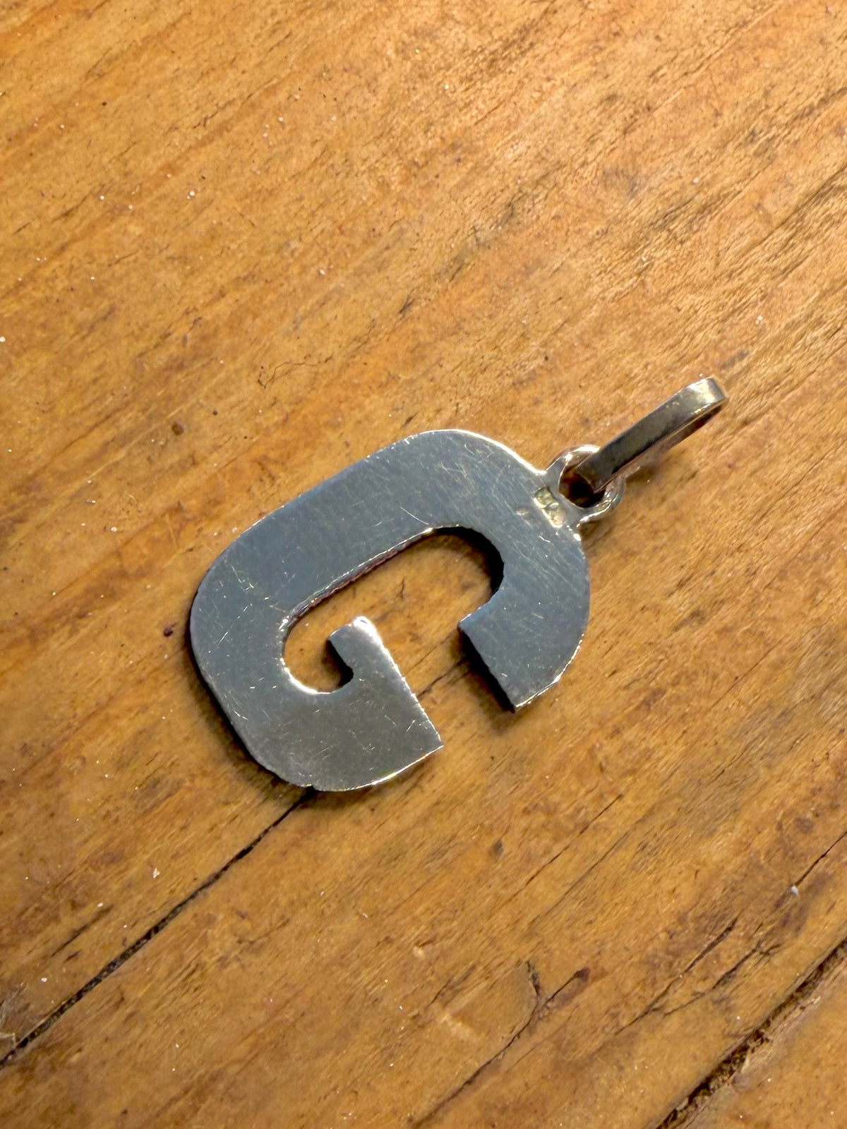 Letter G Initial 925 Sterling Silver Pendant