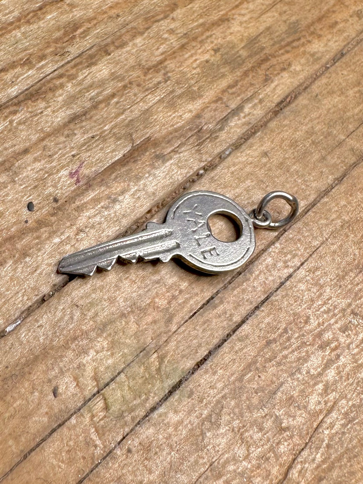 Vintage 1964 Yale Key 925 Sterling Silver Hallmarked Charm Pendant