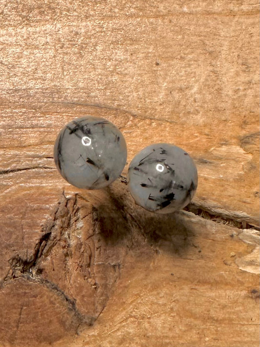 Modern Quarts Stud 925 Silver Earrings