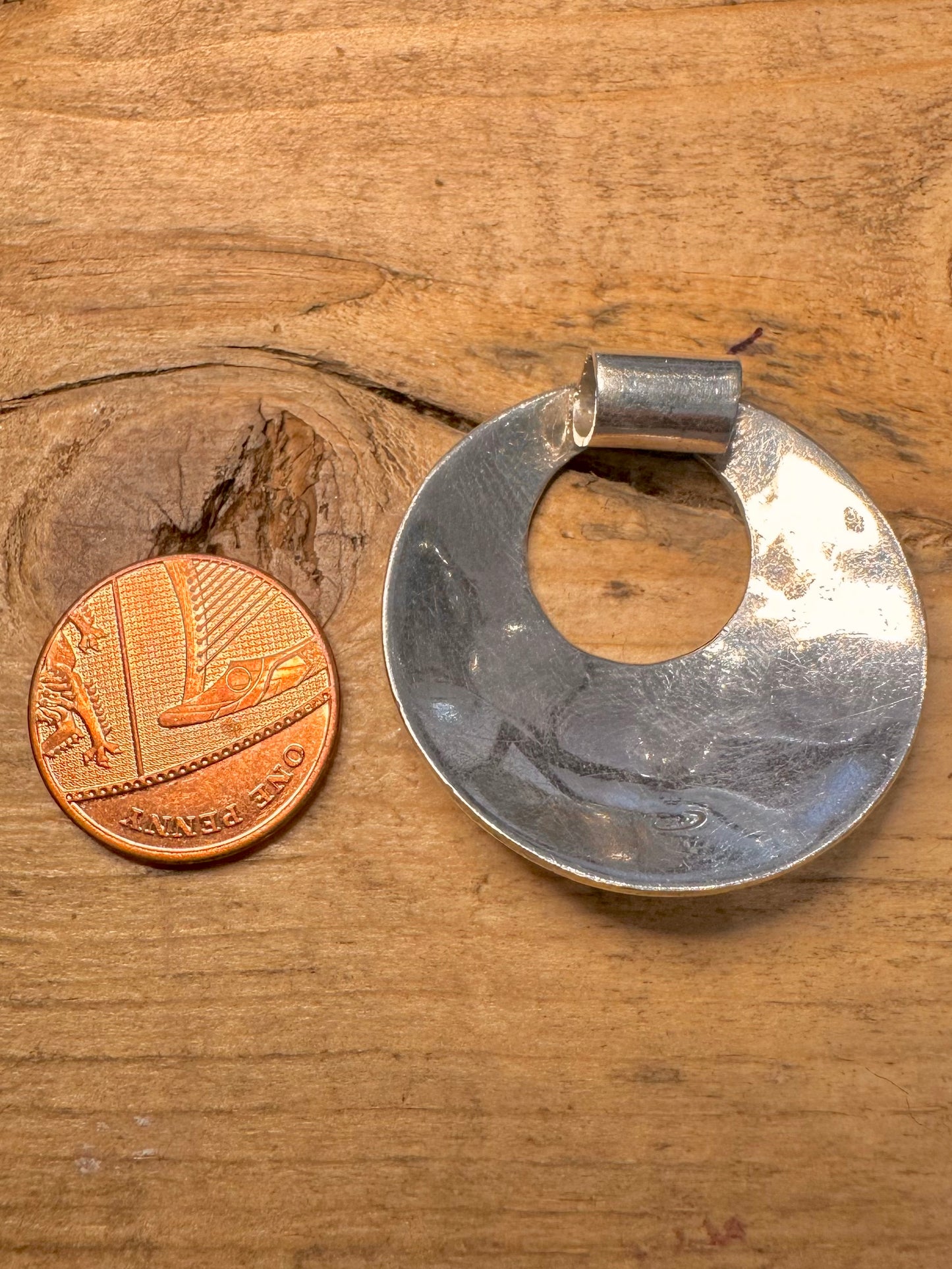Abstract Circle 925 Silver Pendant
