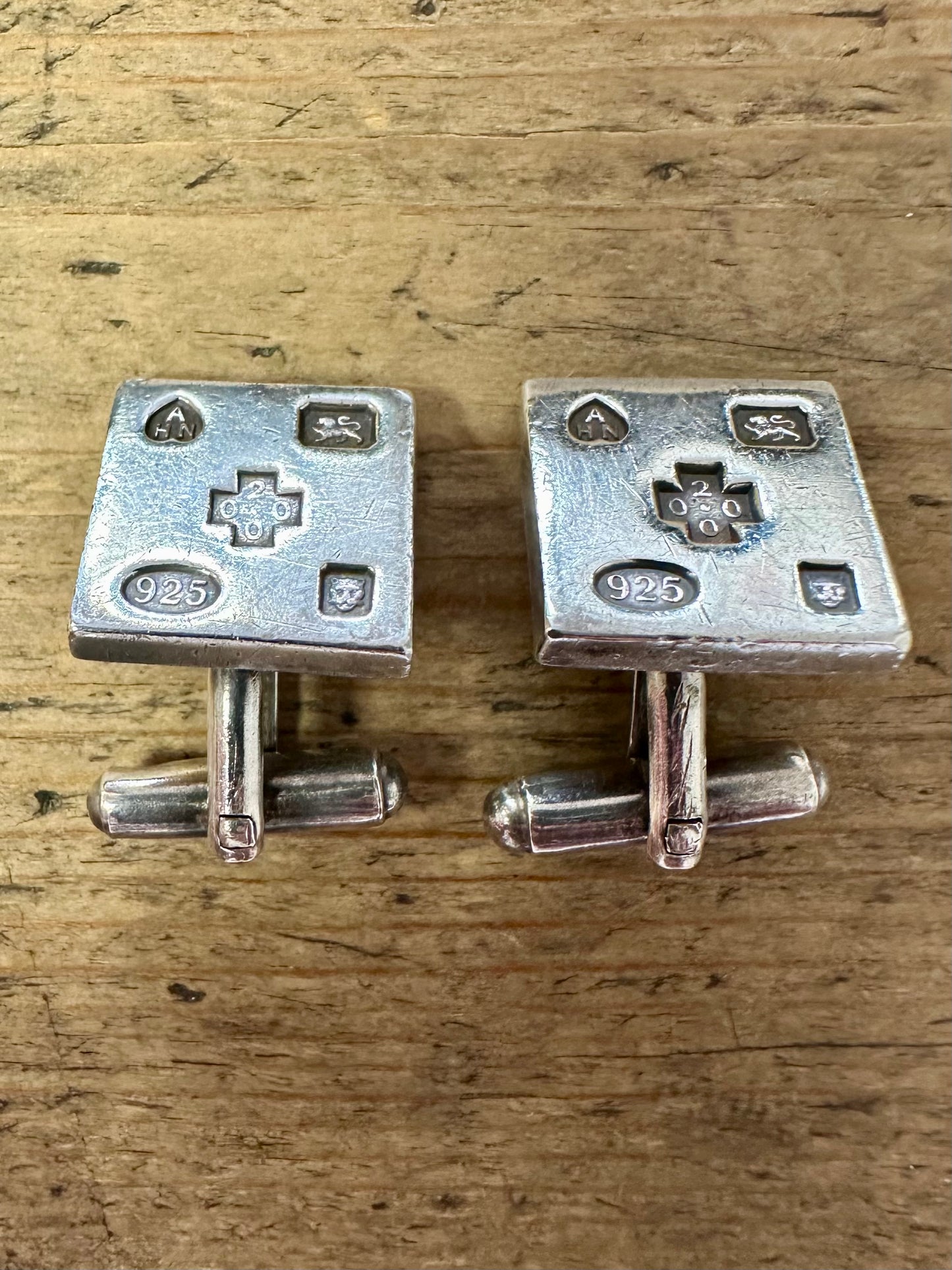 Square 2000 London Cuff Links 925 Silver Collectable