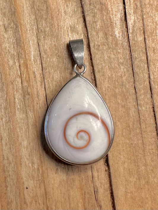 Vintage Eye of Shiva 925 Sterling Silver Pendant