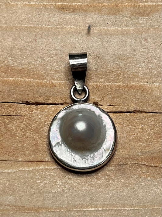Blister Pearl 925 Sterling Silver Pendant