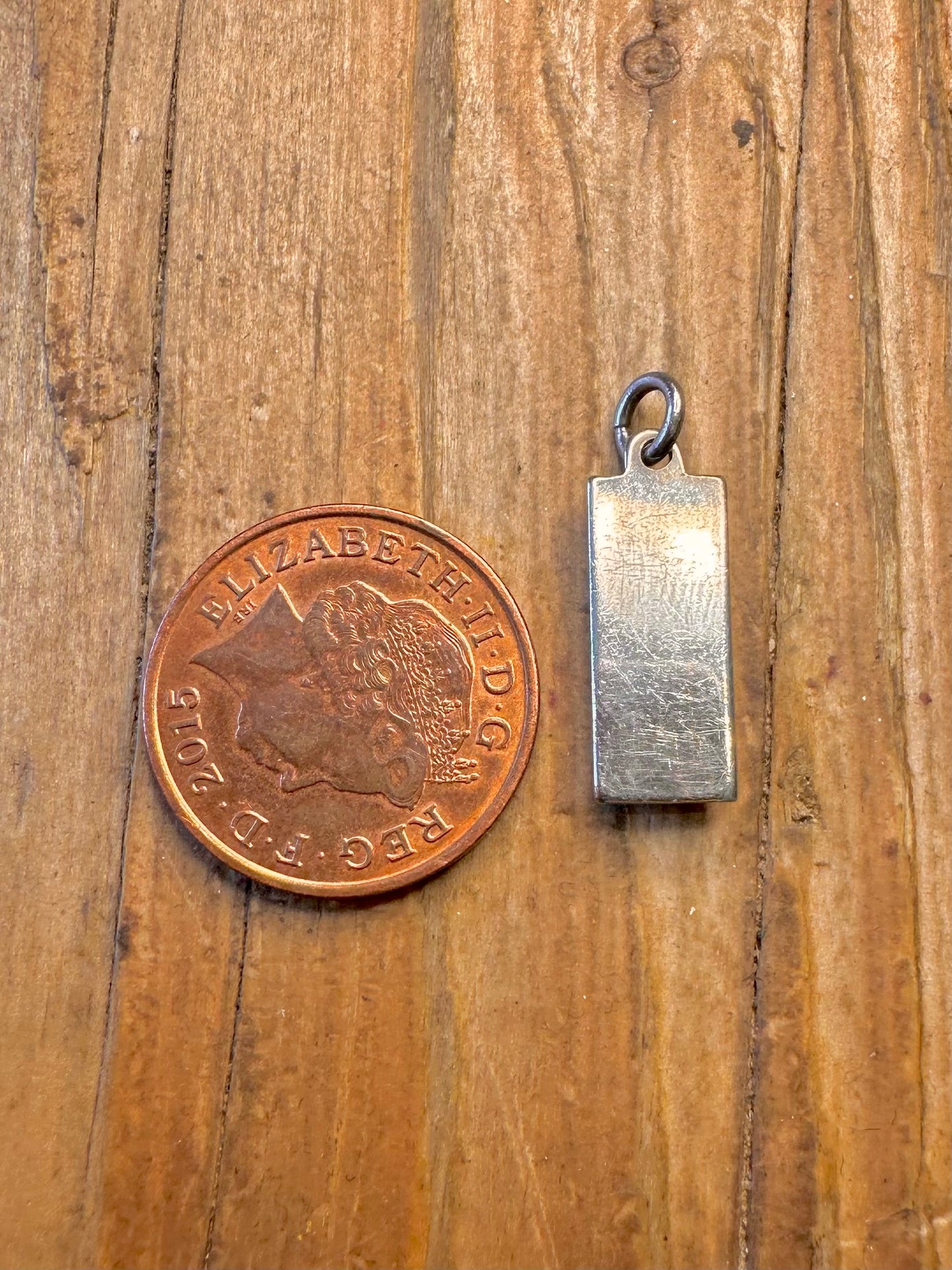Ingot 1979 Birmingham 925 Sterling Silver Pendant