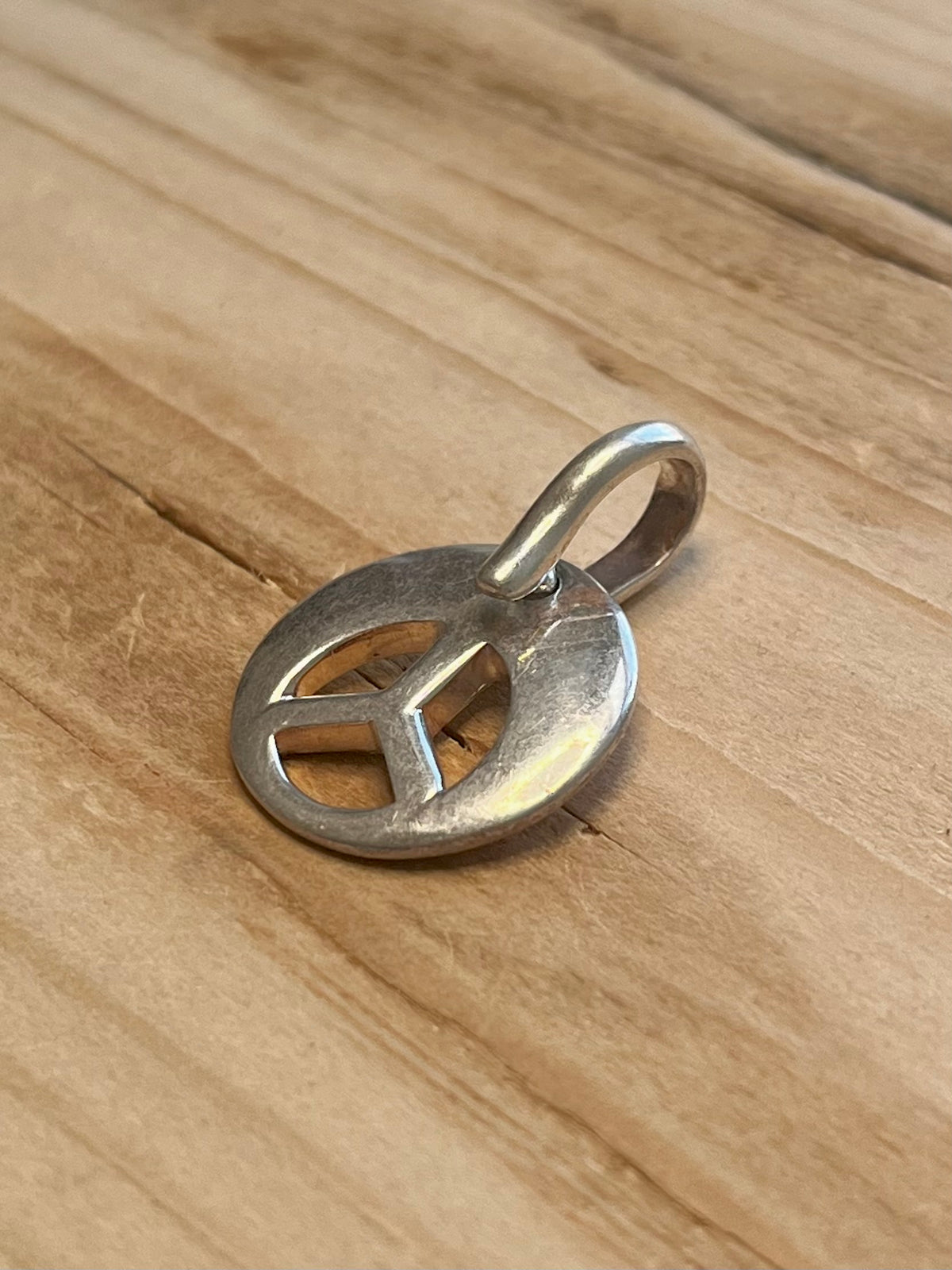 Peace Sign 925 Sterling Silver Pendant