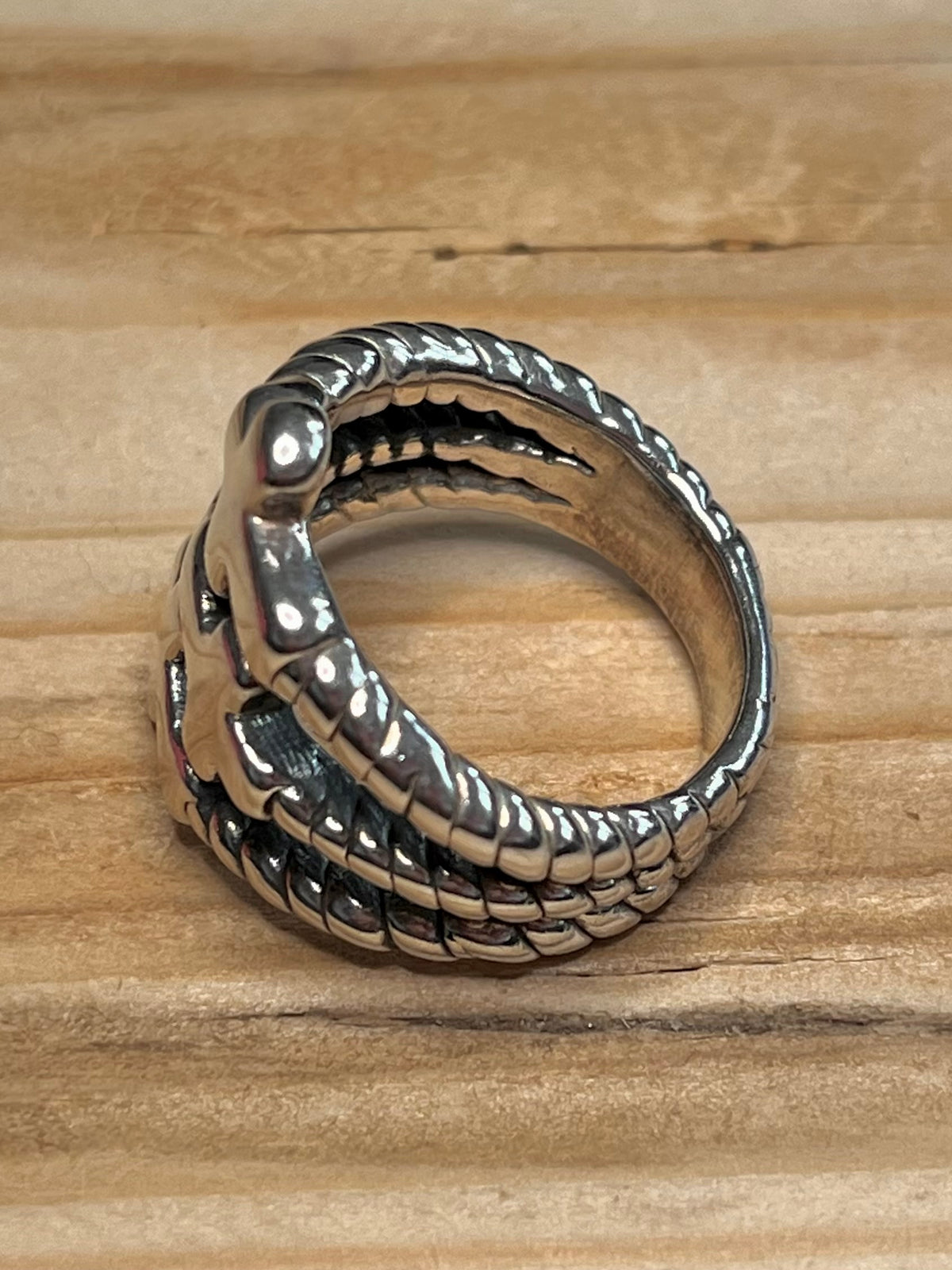 Chunky Multi Cross 925 Sterling Silver Size V1/2 Ring