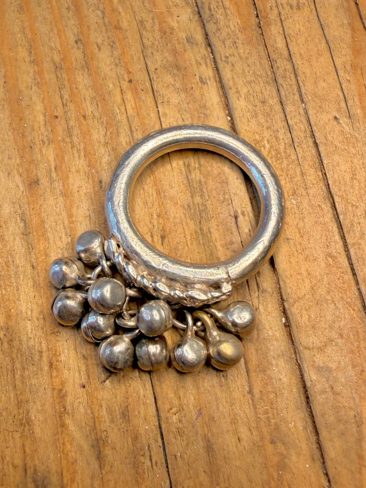 Cluster Small Bell Band 925 Sterling Silver Size U Ring