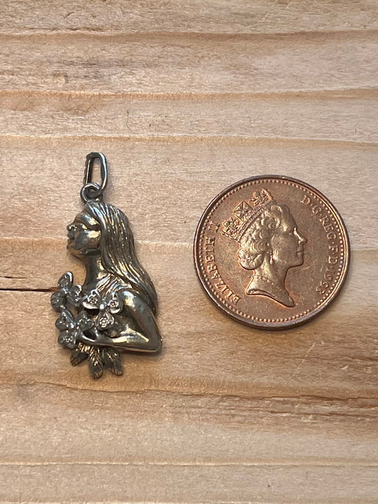 Virgo Star Sign Woman Metal Pendant