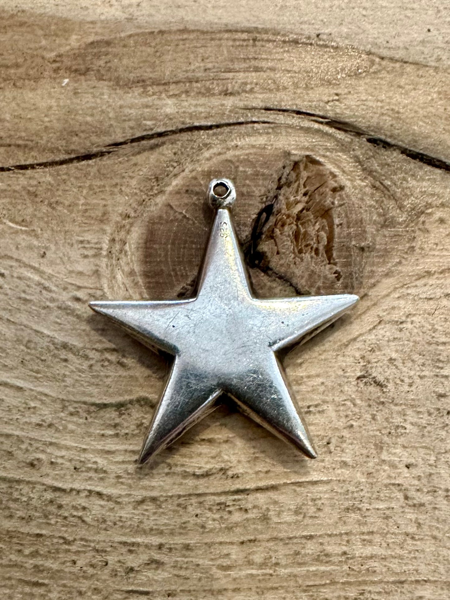 Vintage Star 925 Silver Pendant