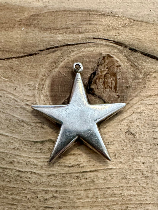 Vintage Star 925 Silver Pendant