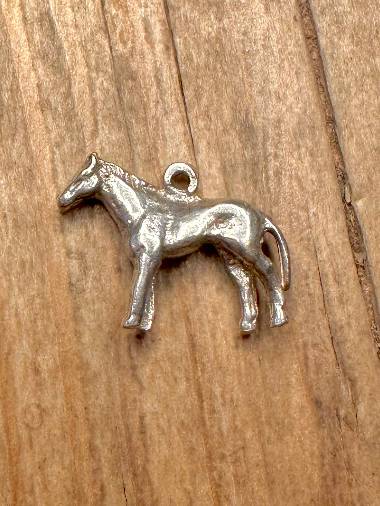 Vintage Horse 925 Sterling Silver Charm Pendant