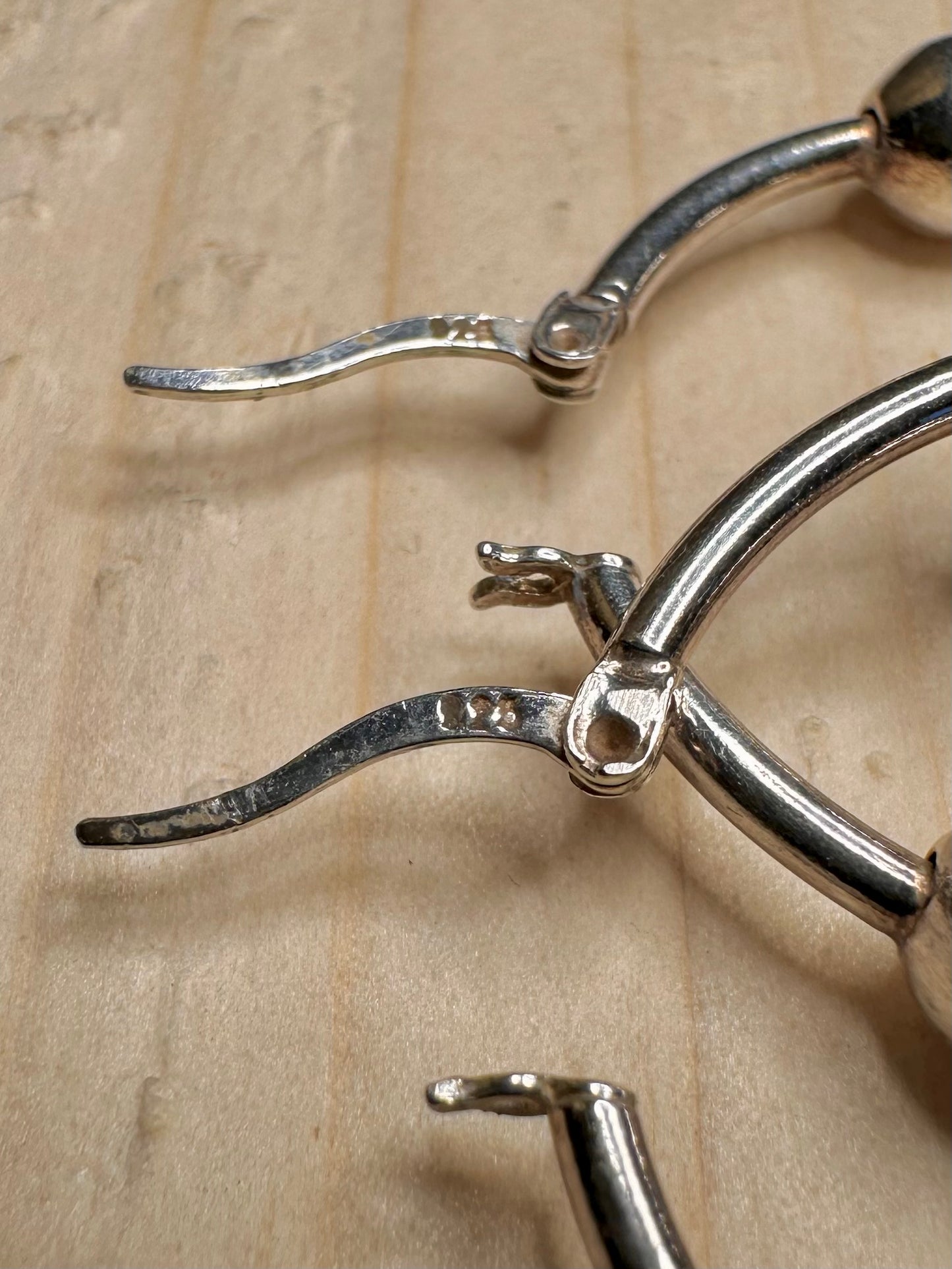 Bubble Hoop 925 Sterling Silver Earrings