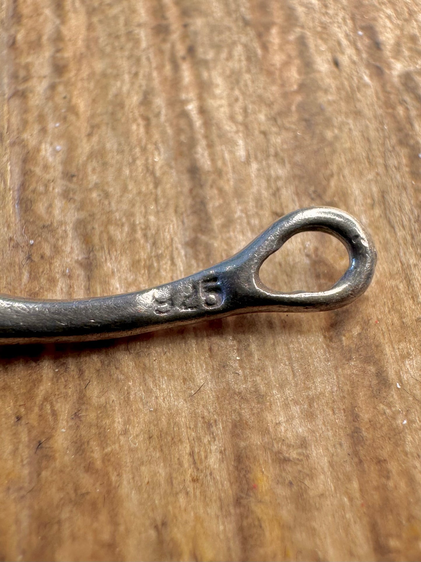 Abstract Teardrop Link 925 Sterling Silver 7.4 inch Bracelet