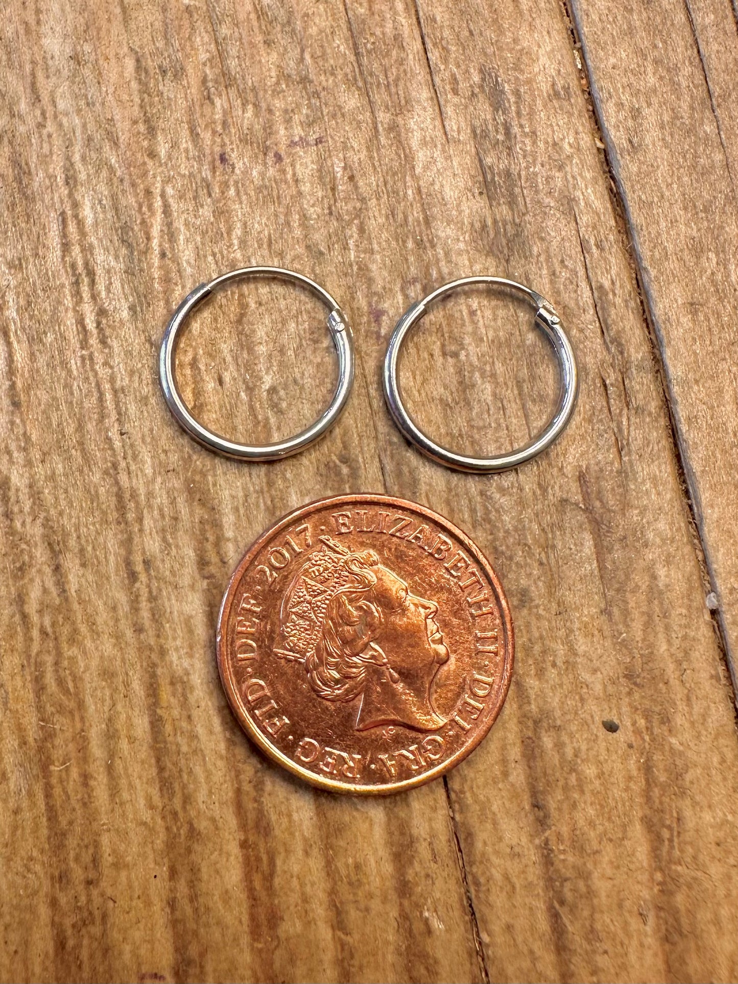 Kleine Creolen Schlafohrringe aus 925er Sterlingsilber