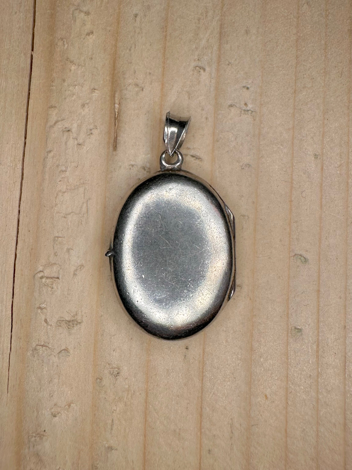 Engraved Oval Locket 925 Sterling Silver Pendant