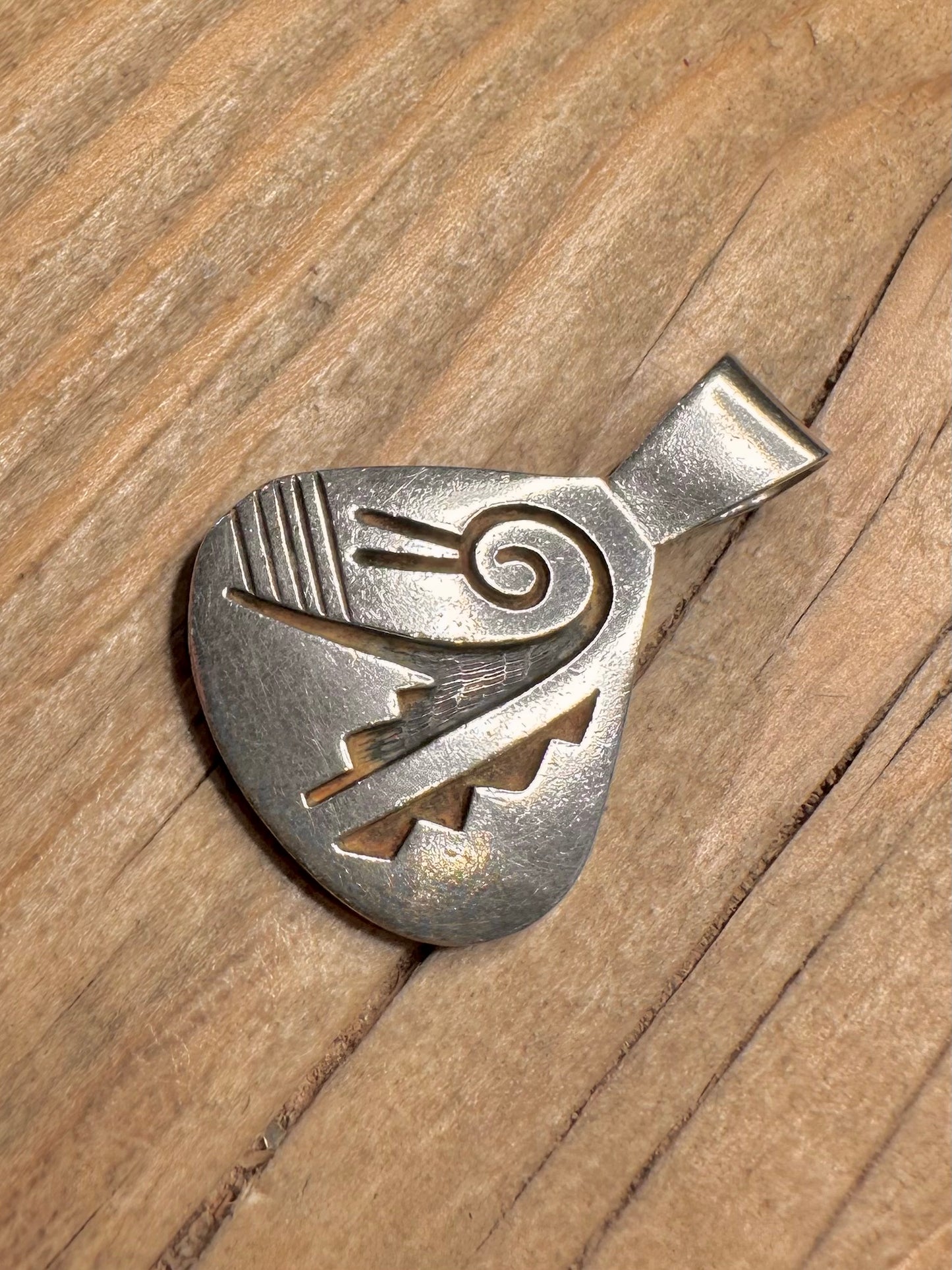 Vintage Native Hopi 925 Sterling Silver Pendant