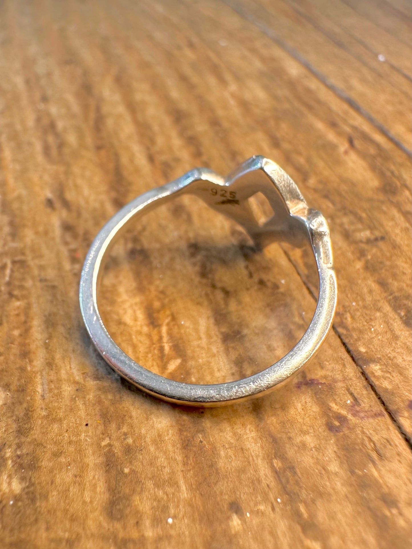 Two Humming Birds 925 Sterling Silver Size L1/2 Ring