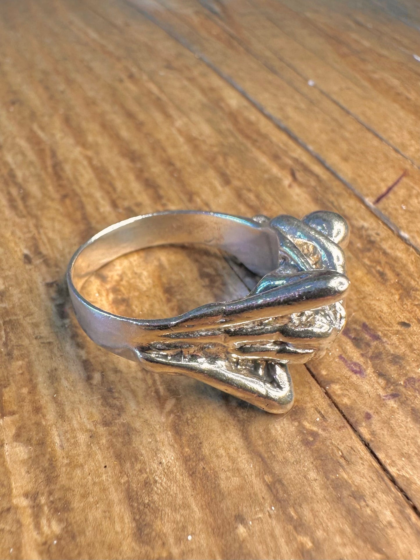 Erotic Kama Sutra Couple 925 Sterling Silver Size Q Ring
