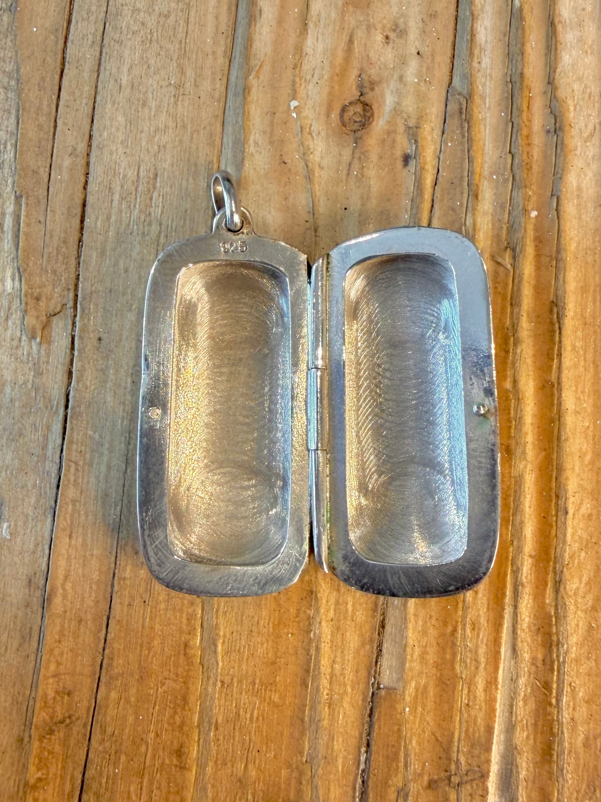 Rectangle Locket 925 Sterling Silver Pendant