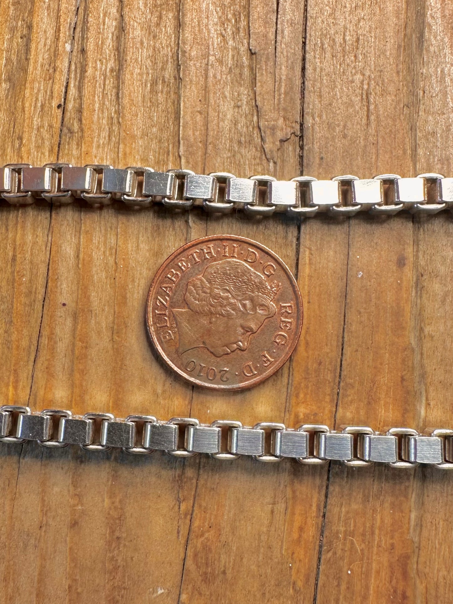 Chunky Box Chain 925 Sterling Silver 20 inch Necklace