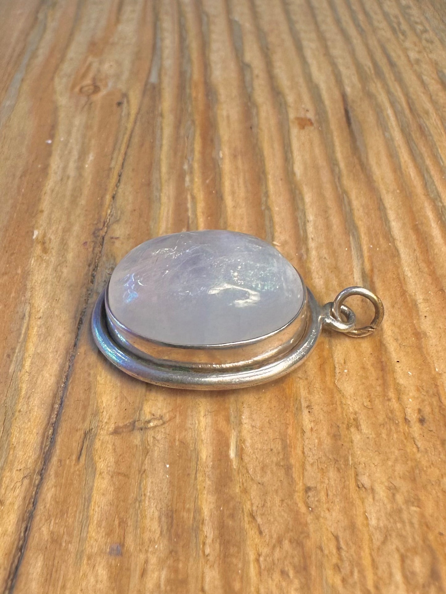 Moonstone Oval 925 Sterling Silver Pendant