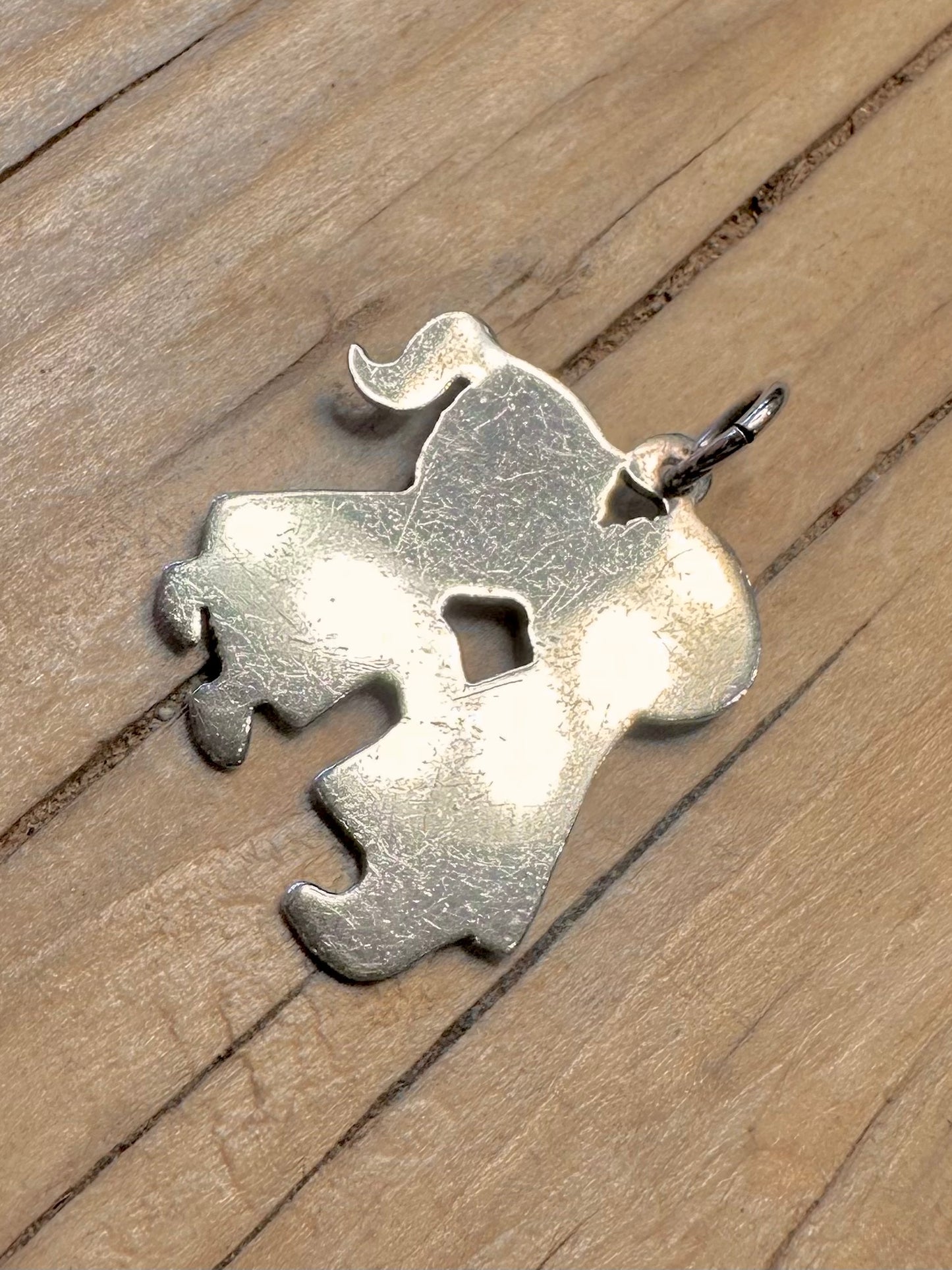 Vintage Boy and Girl 925 Silver Pendant