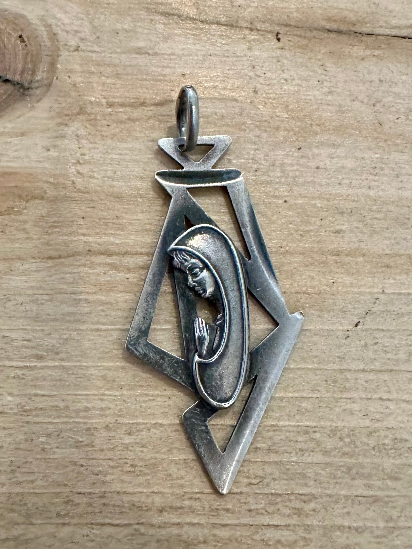 Vintage Religious 925 Silver Pendant