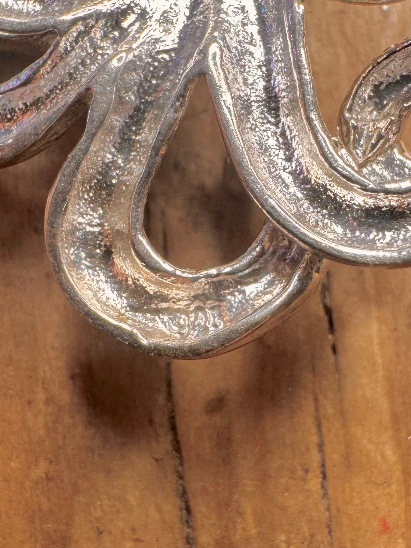 Modern Octopus 925 Sterling Silver Pendant