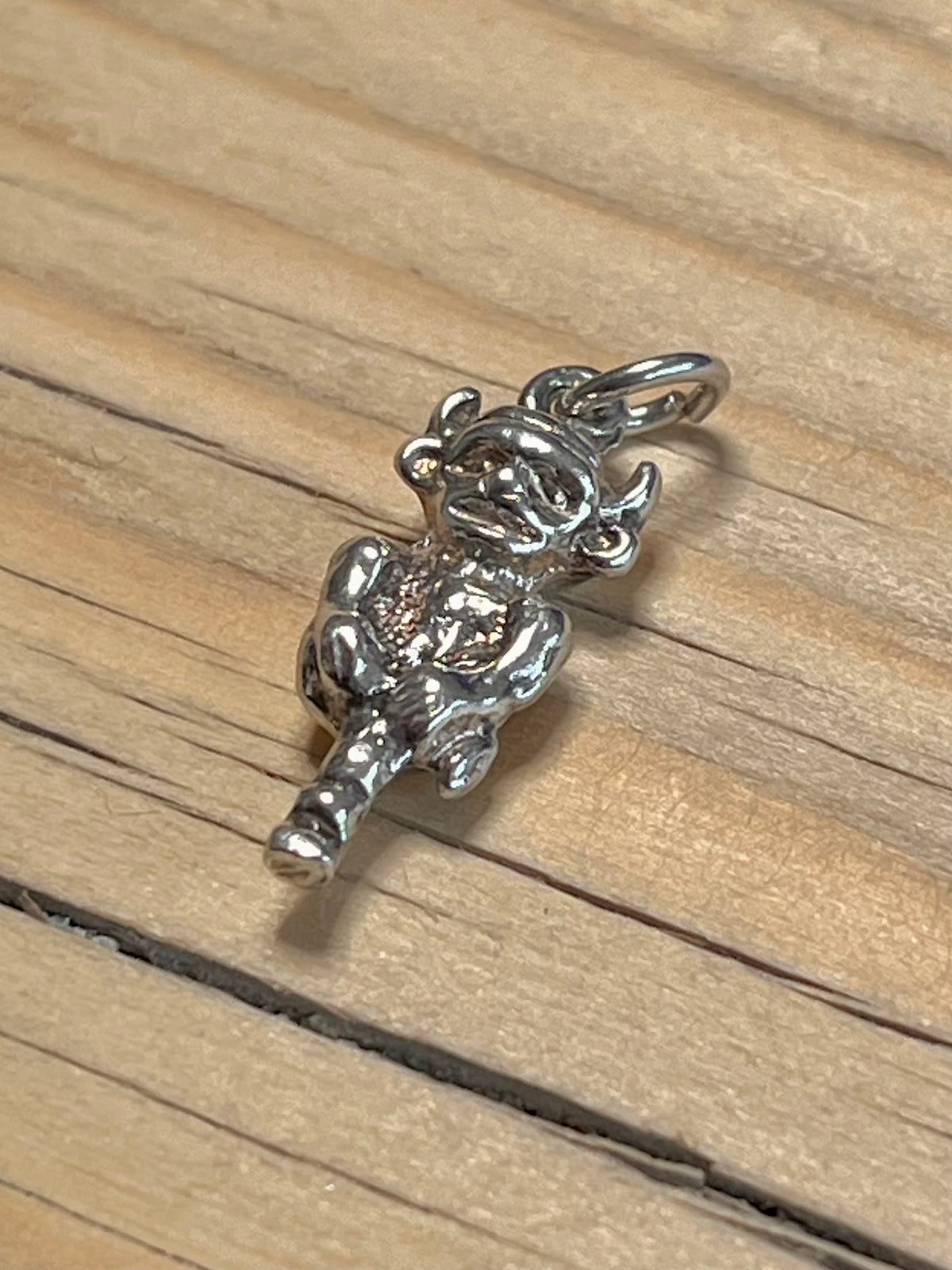 Small Horned Gargoyle 925 Sterling Silver Pendant