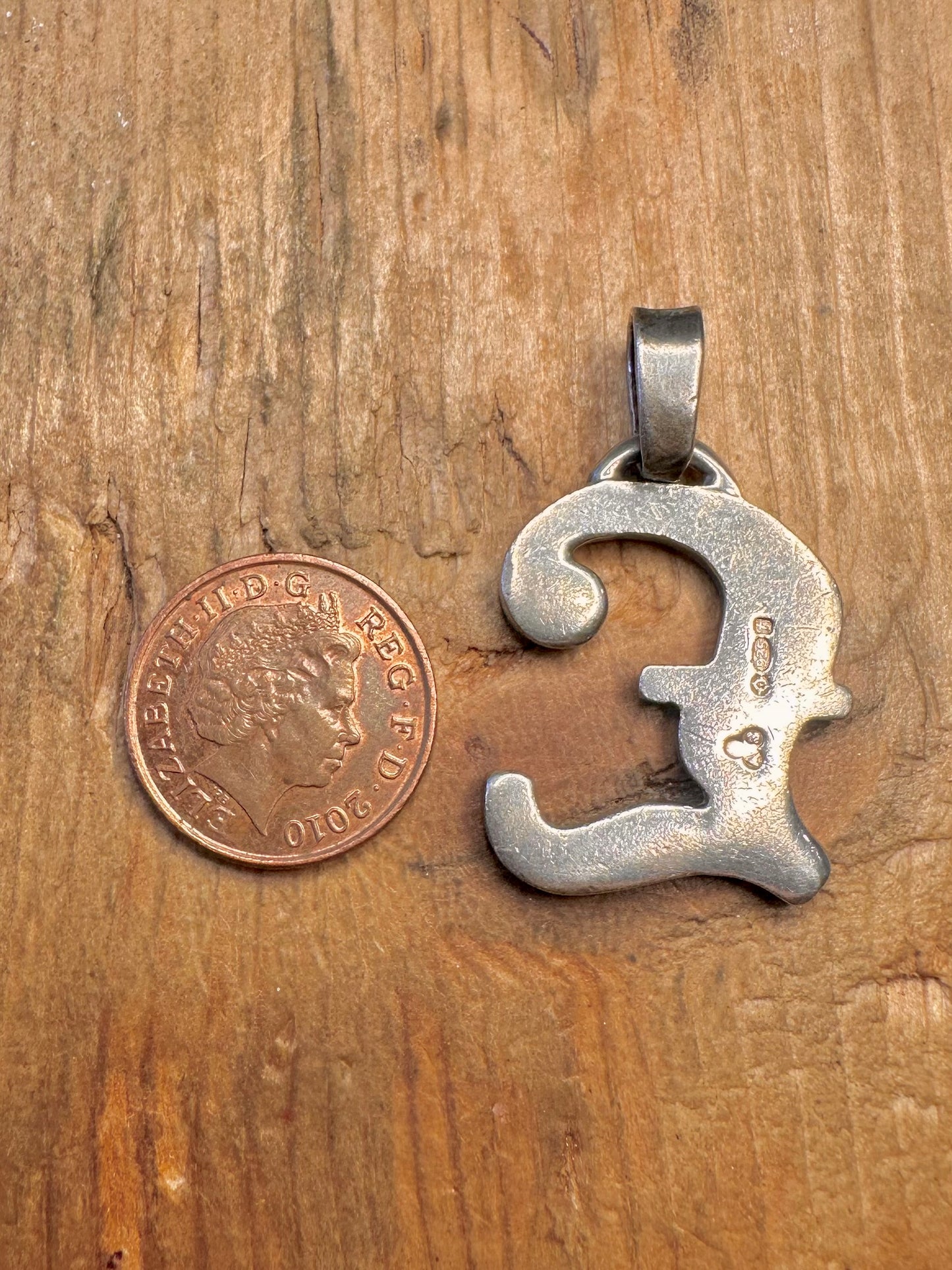 Pound Sign 1974 925 Sterling Silver Pendant