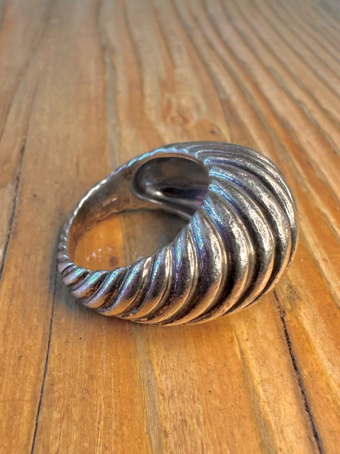 Modernist Croissant Style Kit Heath 925 Sterling Silver Size O Ring