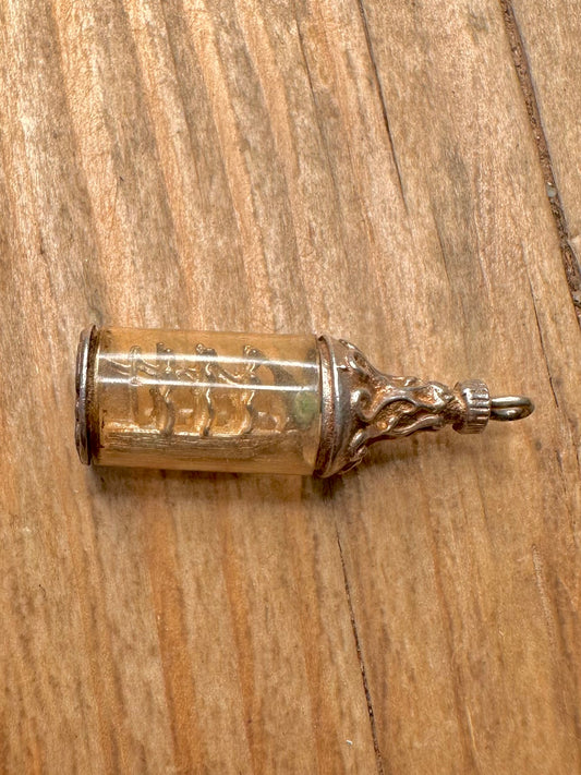 Vintage Nuvo Ship in a Bottle 925 Sterling Silver Charm Pendant