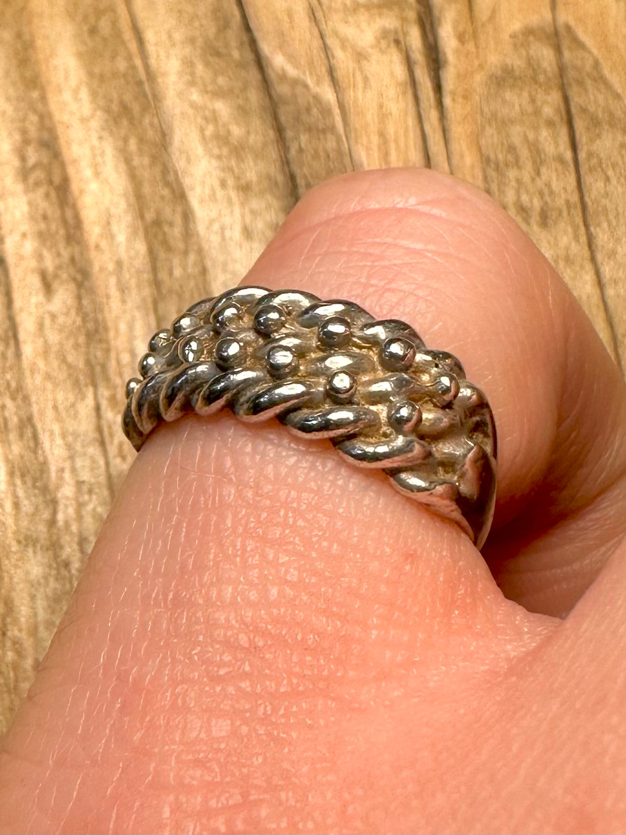 Vintage Keepers 925 Sterling Silver Size K Ring