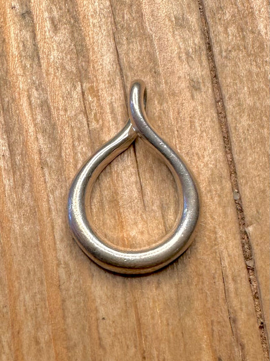 Modernist Circle 925 Sterling Silver Pendant