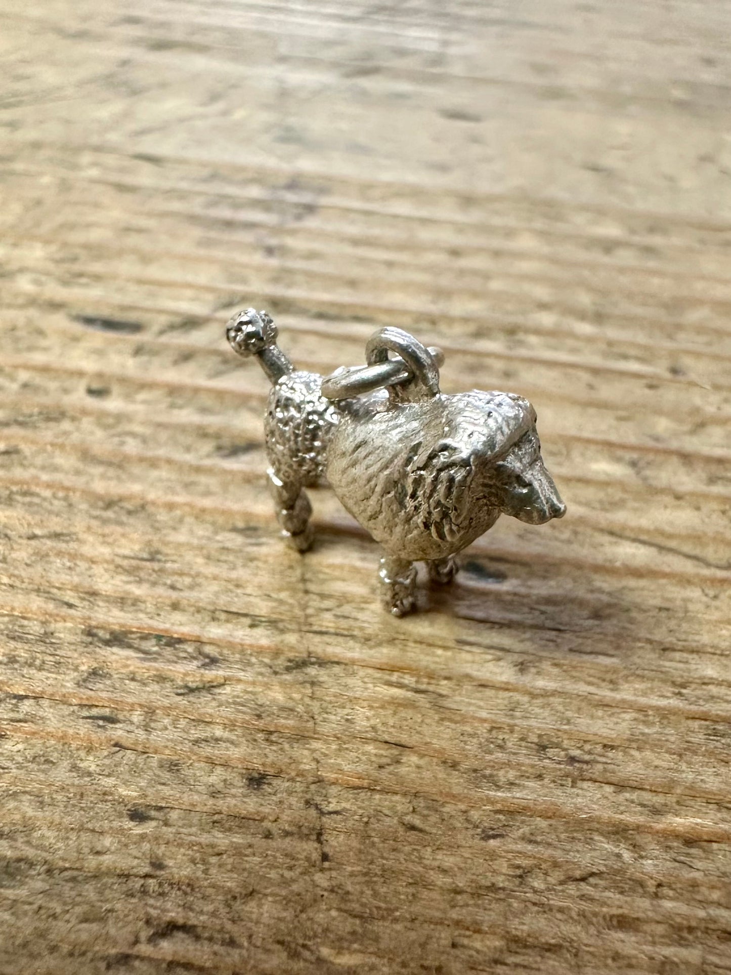 Vintage Poodle 925 Silver Charm Pendant