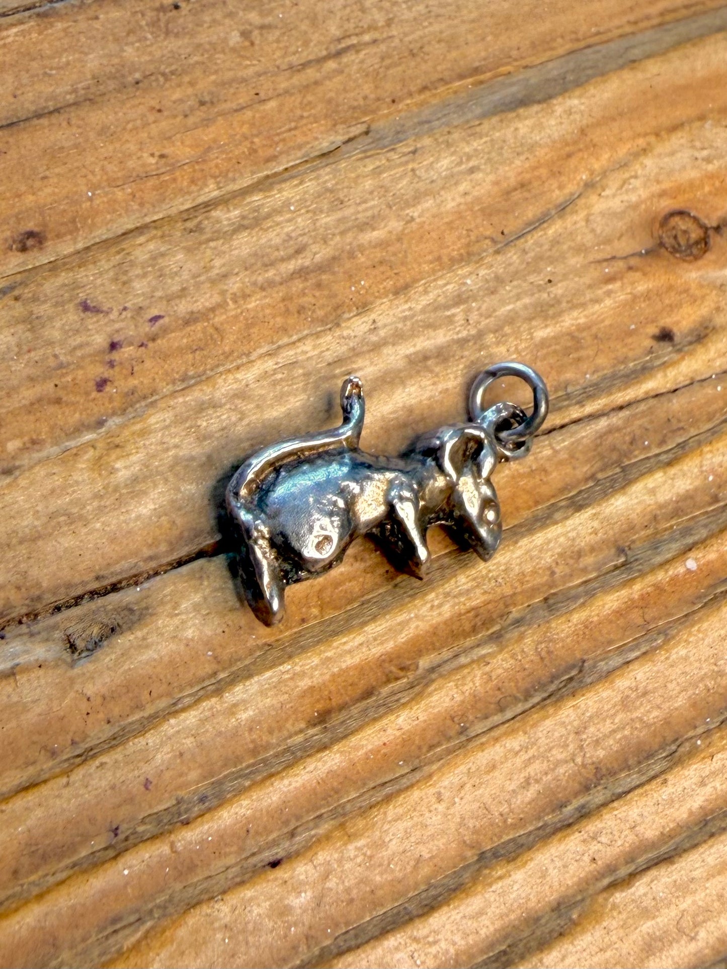 Mouse Charm 925 Sterling Silver Pendant