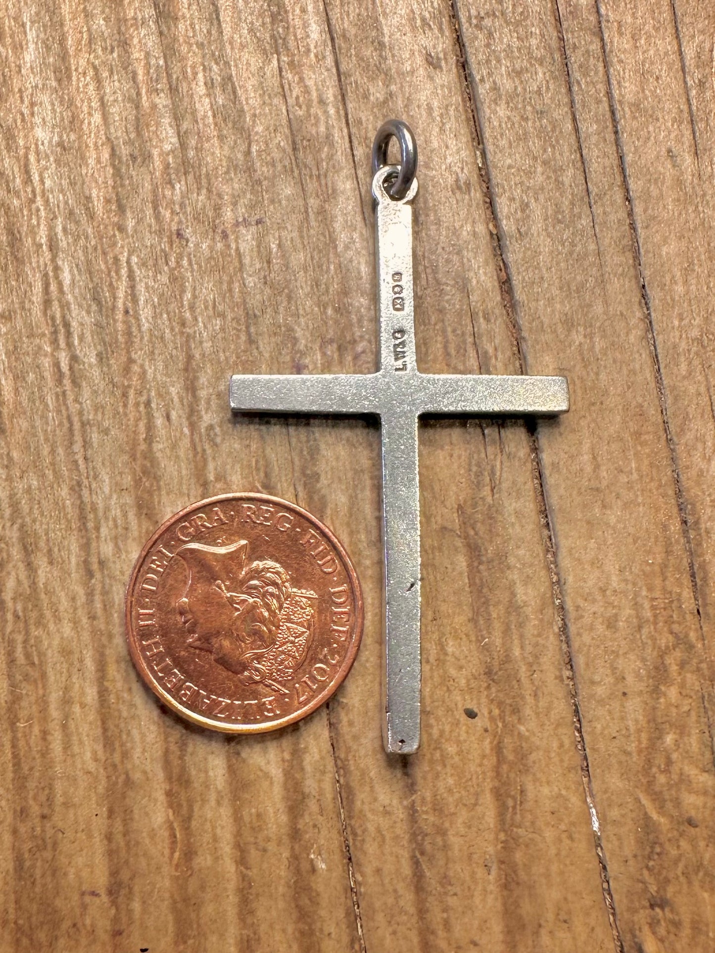 Cross 1976 Engraved 925 Sterling Silver Pendant