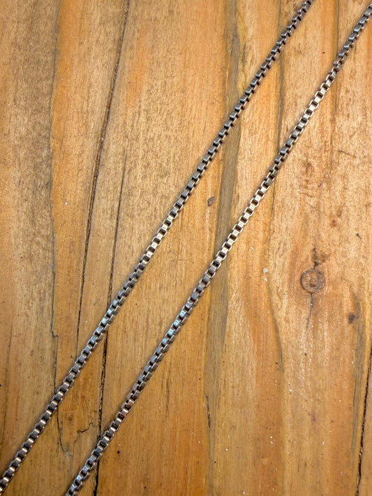 Box Chain 925 Sterling Silver 15 inch Necklace