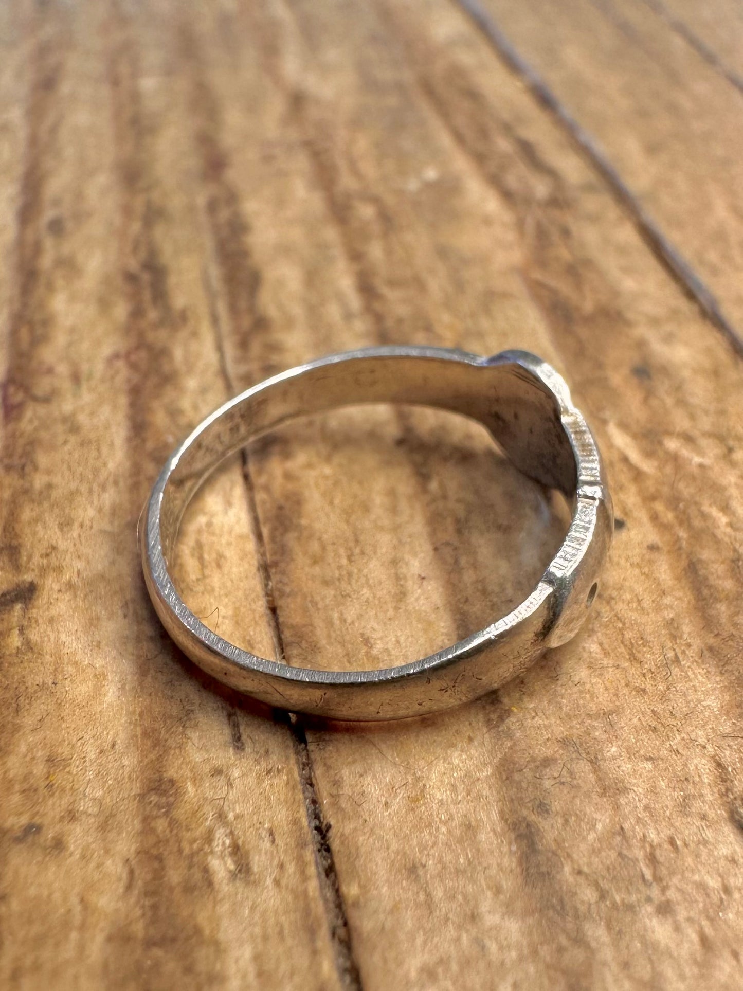 Buckle 925 Sterling Silver Size E Ring