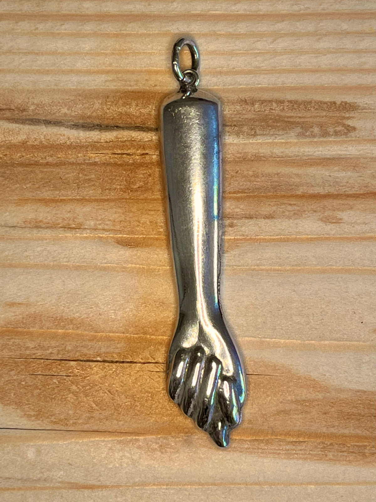 Large Figa Hand 925 Sterling Silver Pendant