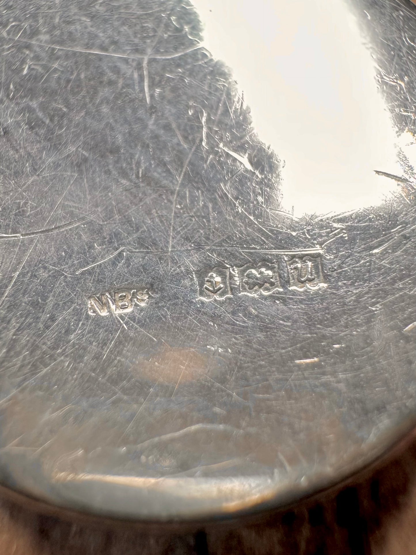 Vintage 1969 Engraved Floral 925 Sterling Silver Locket Pendant