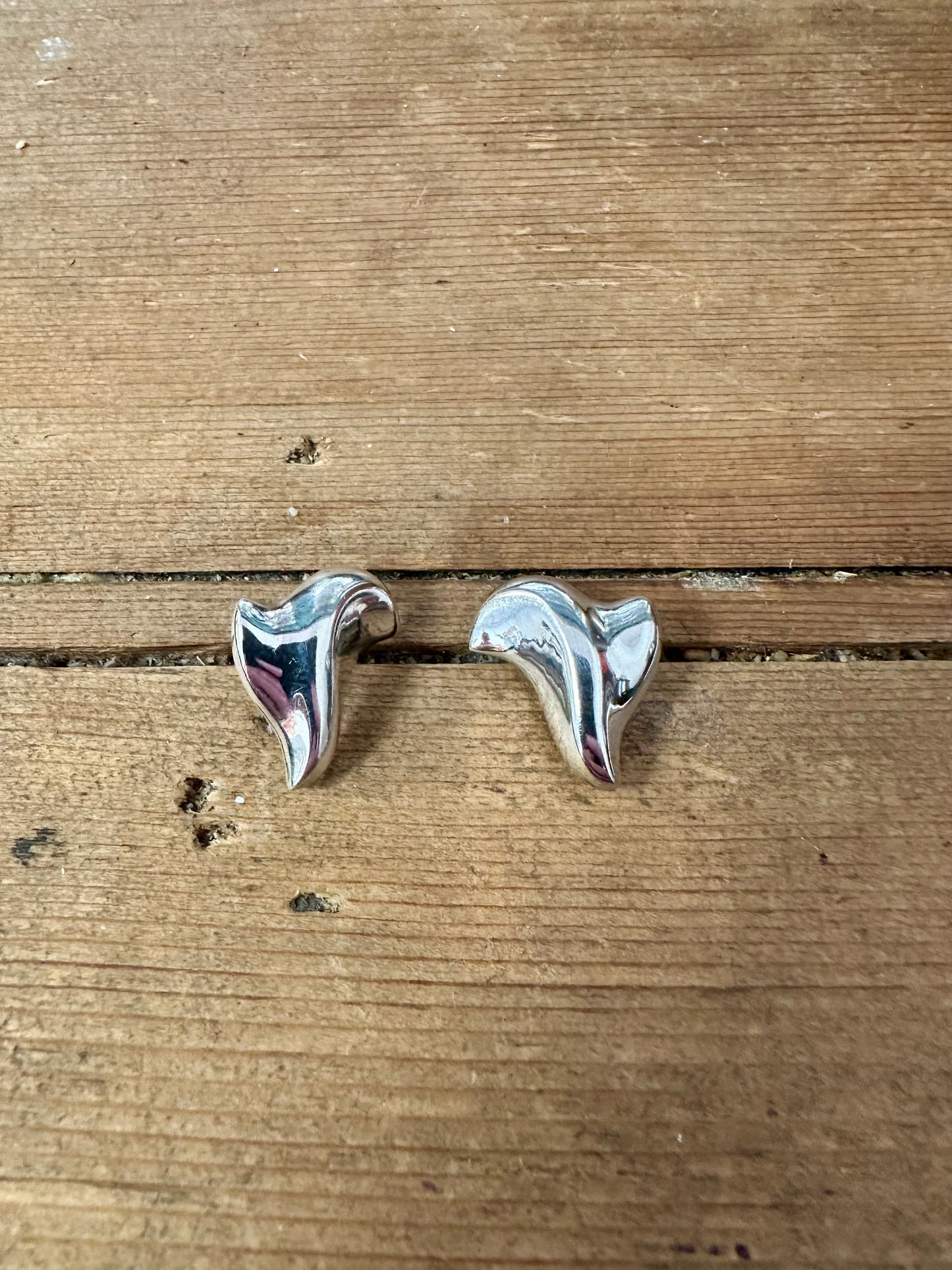 Abstract Stud 925 Silver Earrings